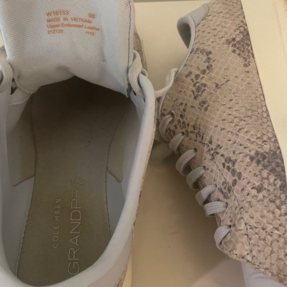 Cole Haan python print blue GrandPro sneaker sz 9B - image 2